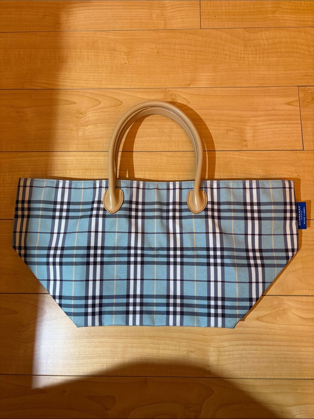 Burberry Blue Label Nova Vheck Nylon Satchel